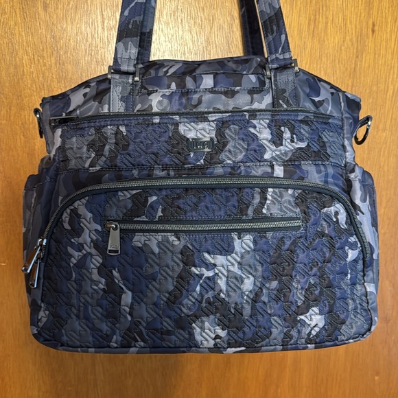 Lug Windjammer Convertible Tote Bag Camo Navy - Picture 2 of 12